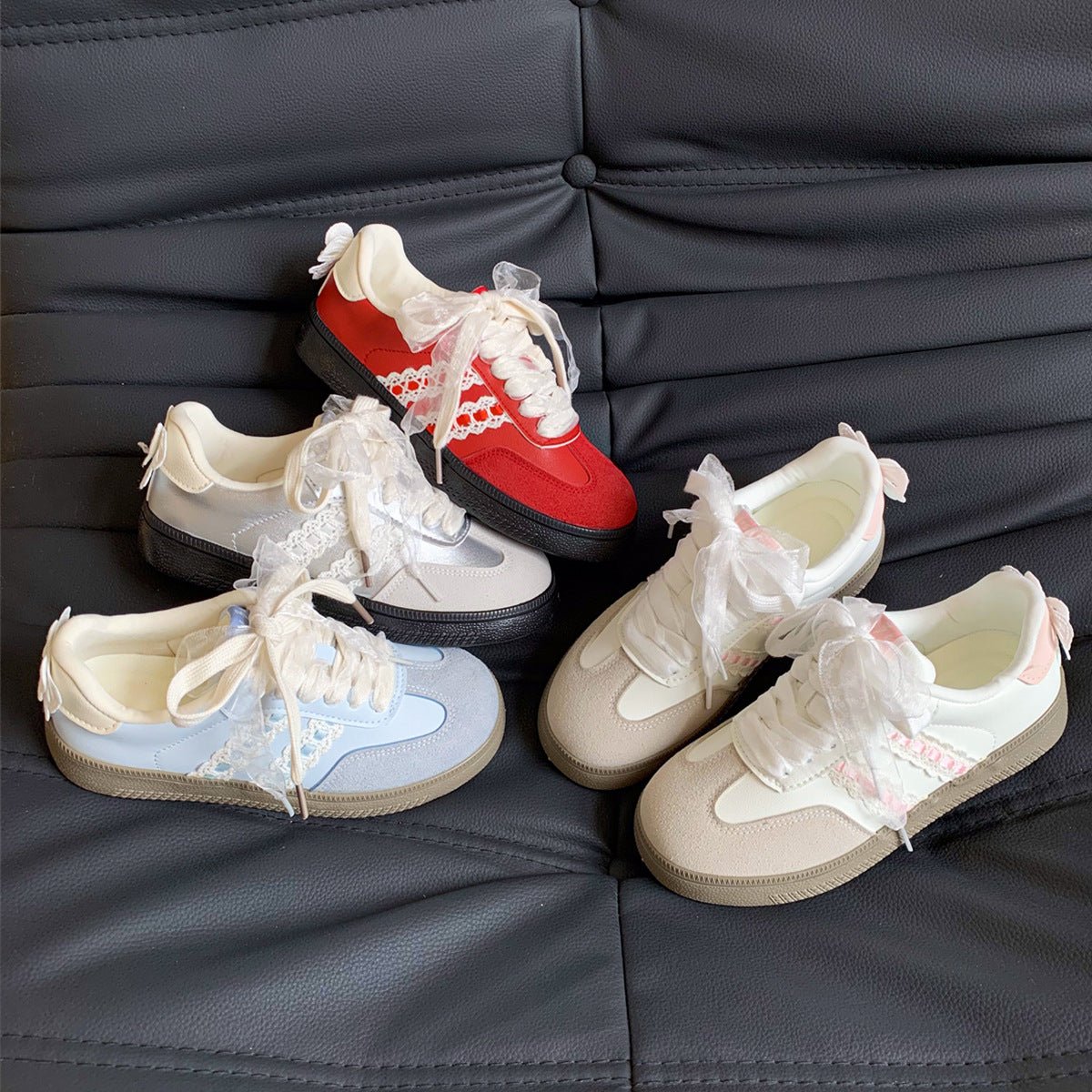 Fashionable Lace Bow - decorated Flat Casual Shoes - Eshtree