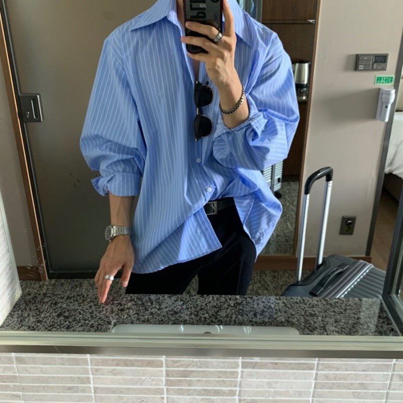 Fashionable Personalized Striped Shirt For British Men - Eshtree