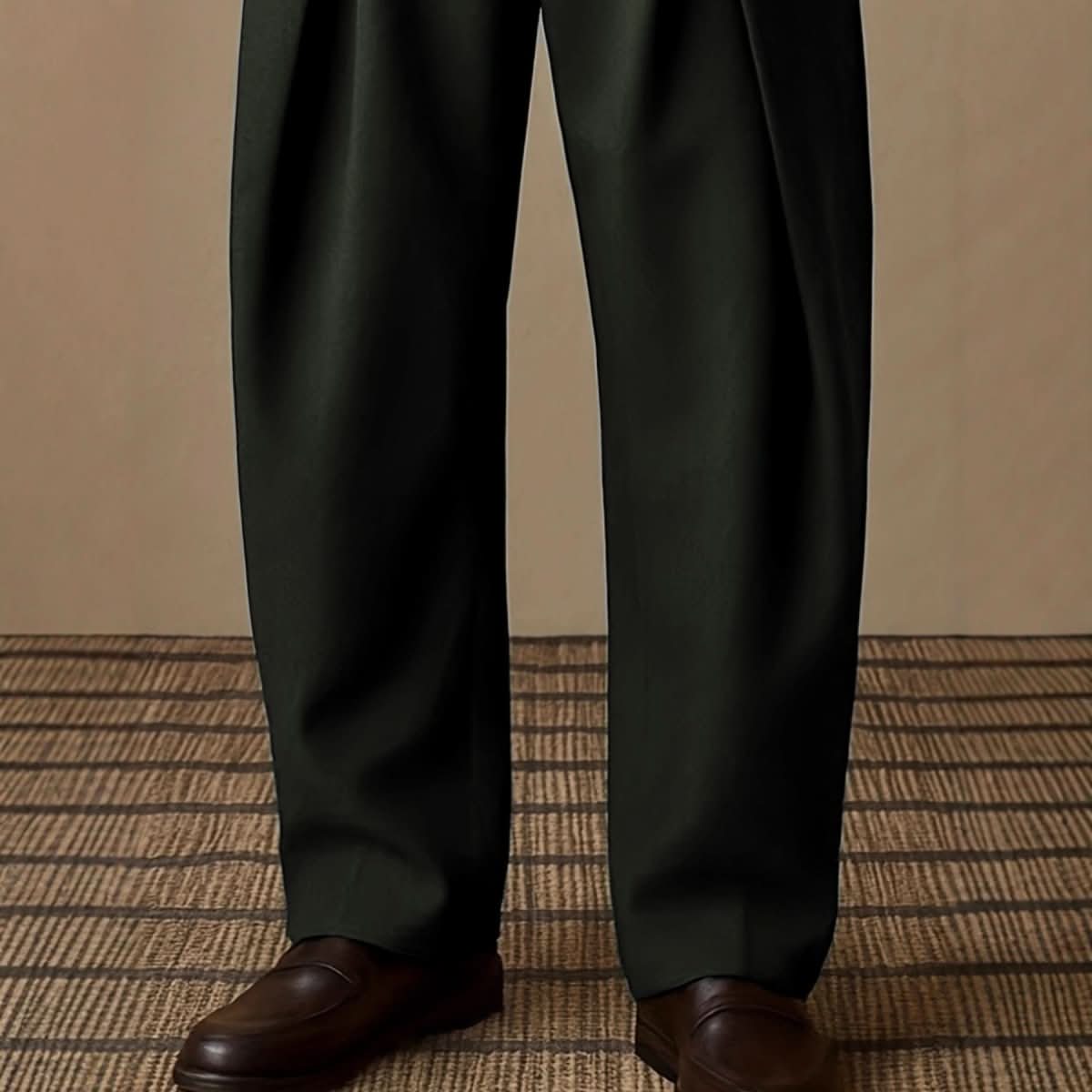 Fashionable Pocket Casual Solid - Color Dress Pants - Eshtree