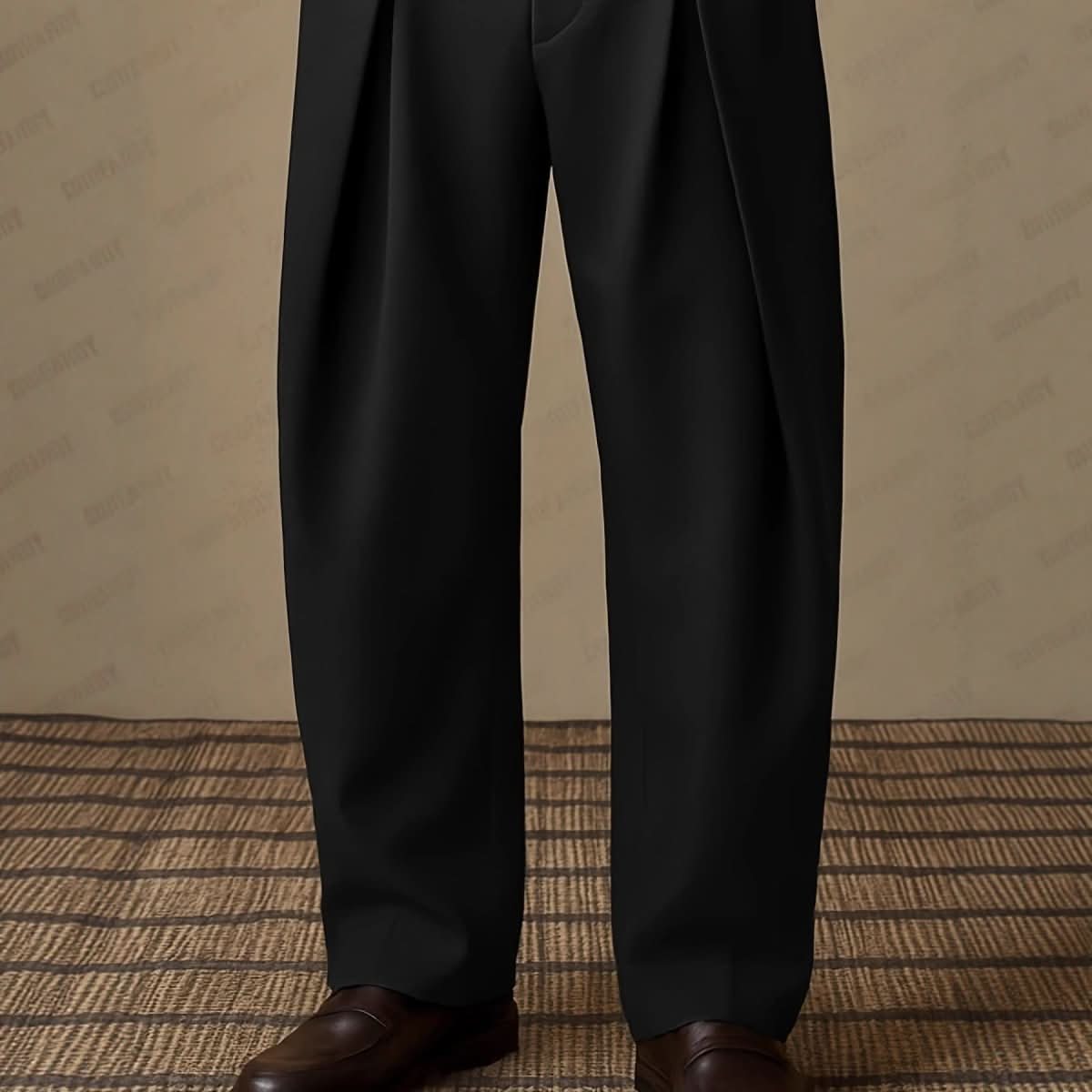 Fashionable Pocket Casual Solid - Color Dress Pants - Eshtree