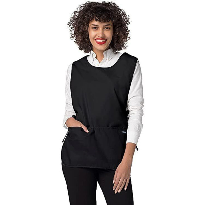 Pebble Apron Vest-style Two-side Lace-up Barber Work Apron
