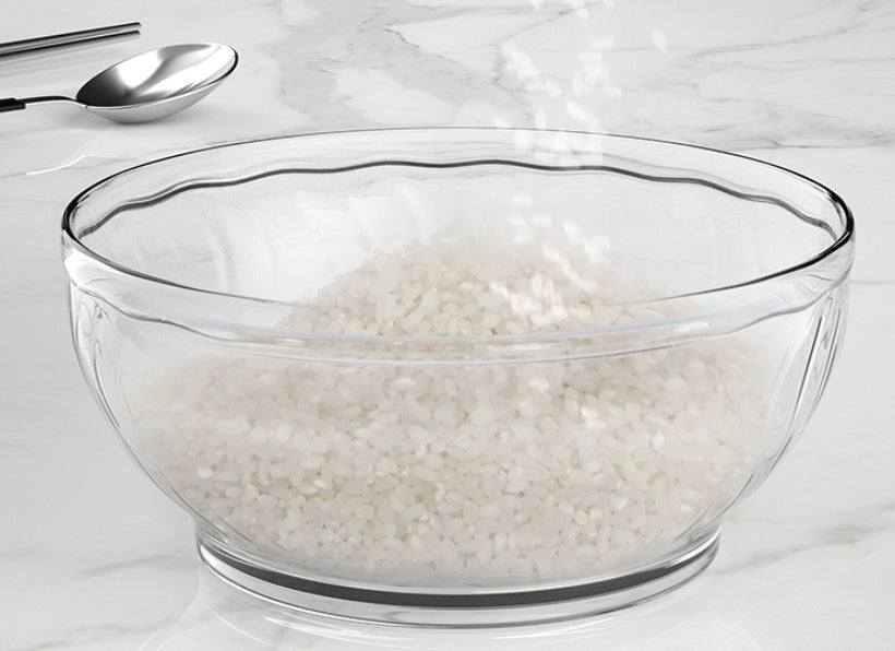 Pearl White With Golden Strip Rice Box