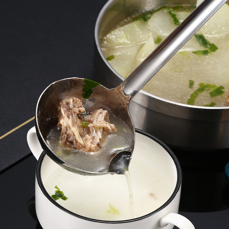 Household Stainless Steel Oil Filtering Spoon