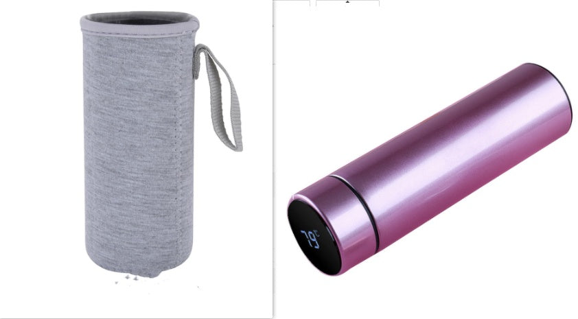 LED touch display temperature water cup