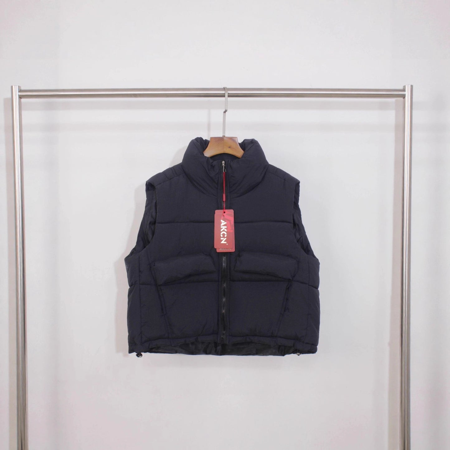 Outer Wear Waistcoat Jacket Vest Stand Collar