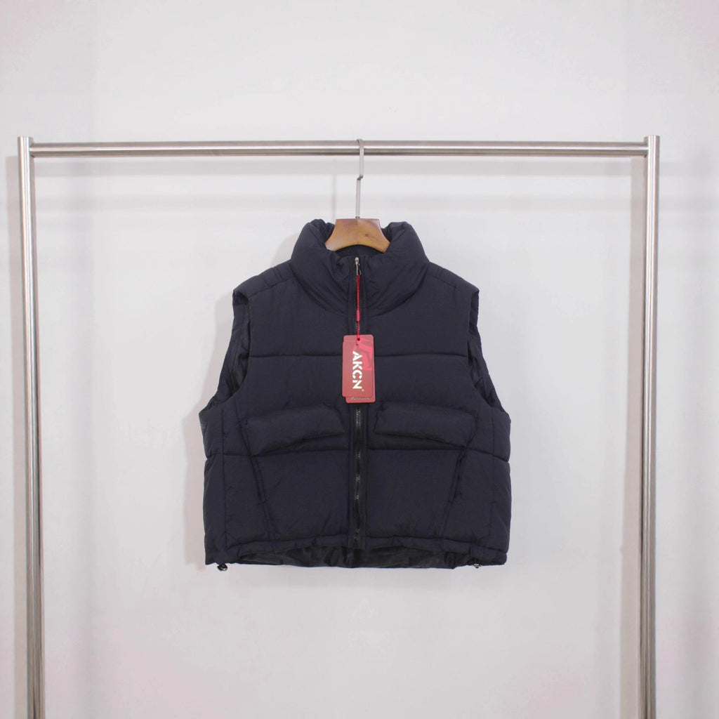 Outer Wear Waistcoat Jacket Vest Stand Collar