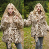 Fashion Temperament Fur Leopard Print Coat