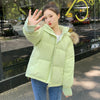 Loose Hooded Gloves Thickened Thermal Quilted Jacket Coat For Women
