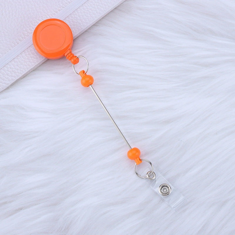 Card Sleeve Telescopic Anti-lost Can Buckle Employee Voucher Buckle DIY Beaded Retractable