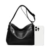 Women's Large Capacity Top Layer Leather One-shoulder Crossbody Bag