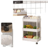 Trolley Rack Floor Multi-layer Mobile Kitchen Vegetable Basket