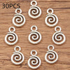 Double-sided Hollow Circle Pendant Alloy Ornament Small Accessories
