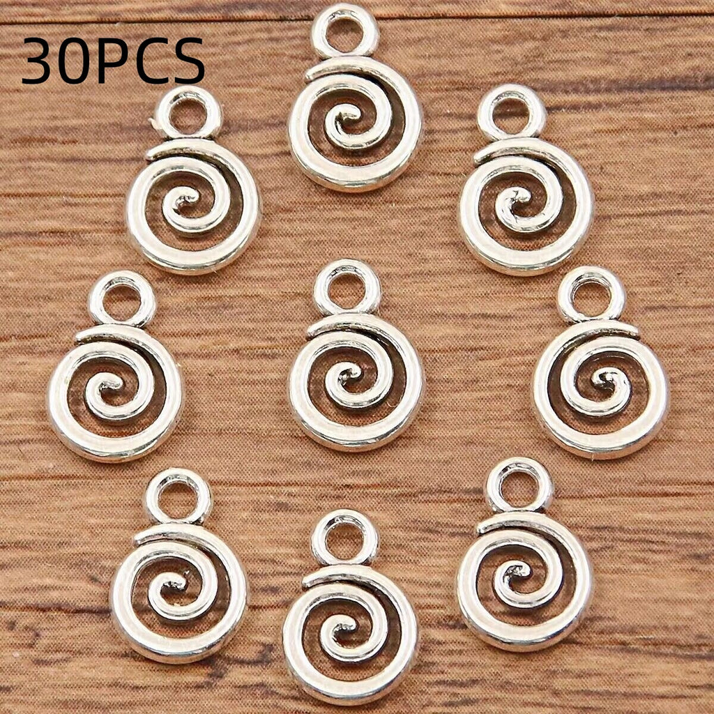 Double-sided Hollow Circle Pendant Alloy Ornament Small Accessories