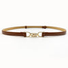 Punch-free Matte Buckle Adjustment Belt Women