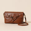 Leather Solid Color Large Capacity Shoulder Crossbody Bag