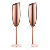Champagne glass stainless steel goblet
