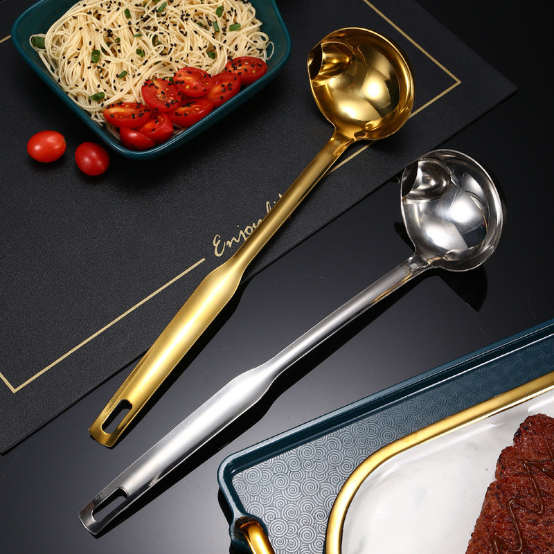 Household Stainless Steel Oil Filtering Spoon