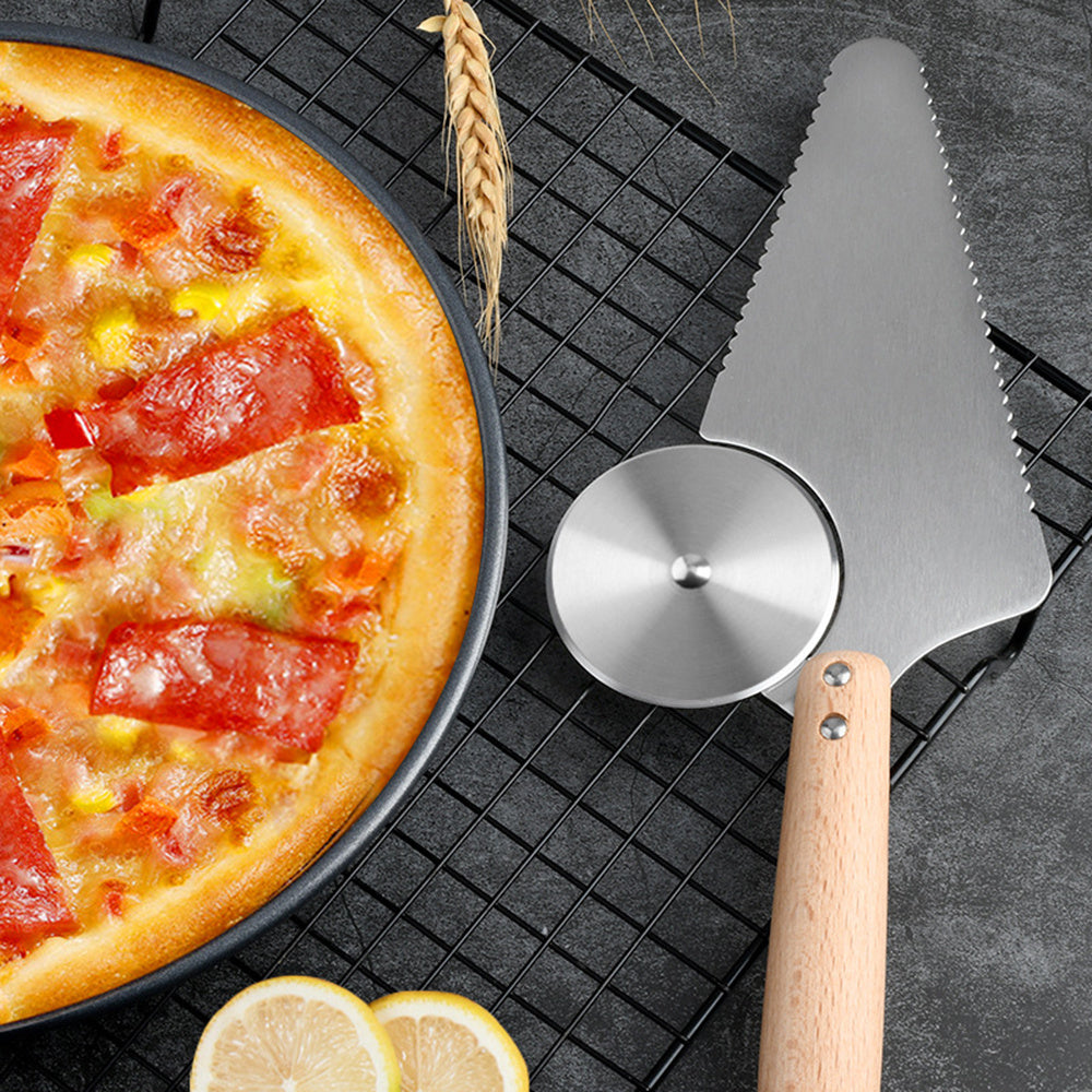 Cake Cutting Two-in-one Pizza Round Knife