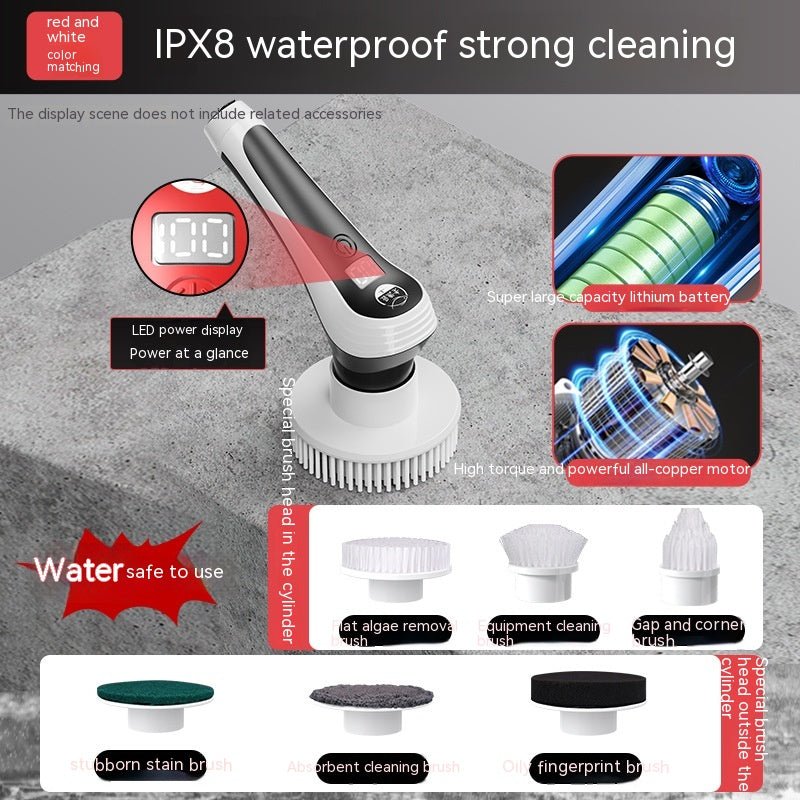 Fish Tank Long Handle Electric Cleaning Brush - Eshtree