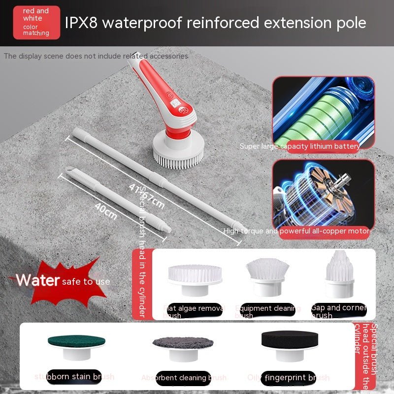 Fish Tank Long Handle Electric Cleaning Brush - Eshtree