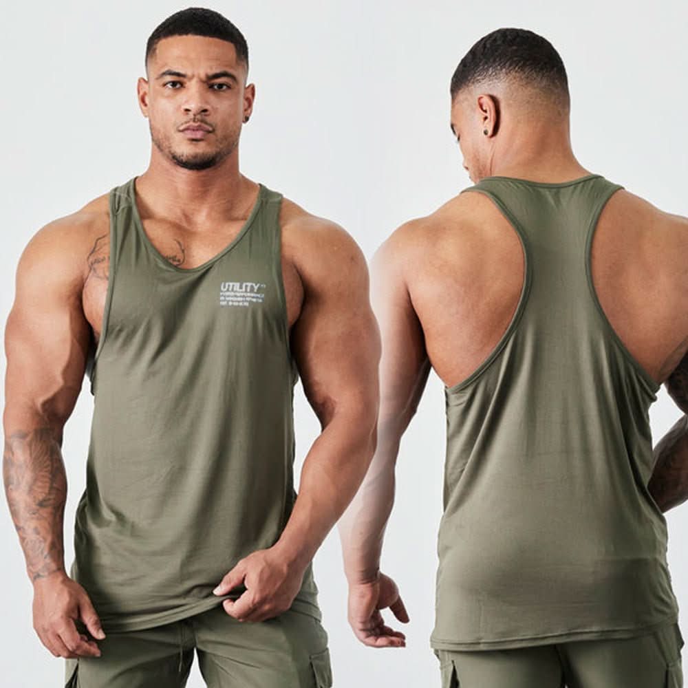Fitness Training Printed Men's T-shirt Vest Top - Eshtree