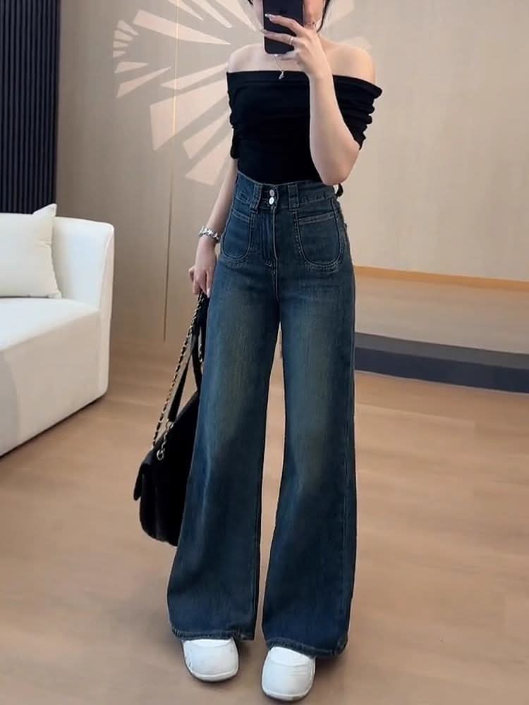 Flared Jeans For Women A - line Style, Autumn - Eshtree