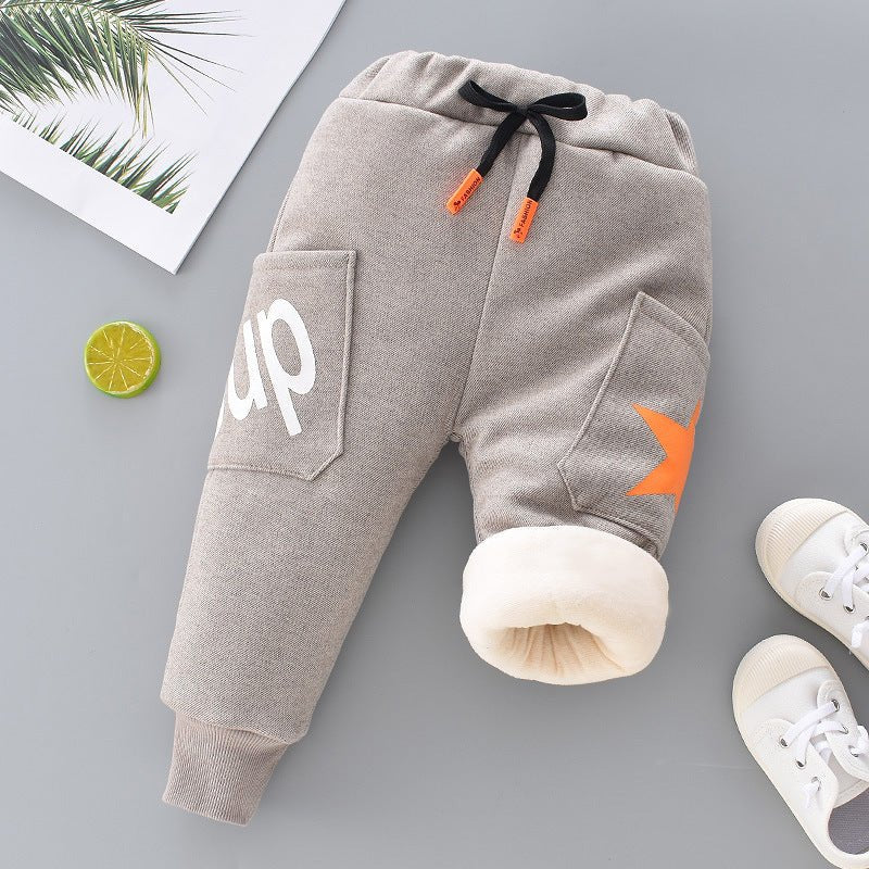 Fleece Padded Baby Warm Pants Girls Pants - Eshtree