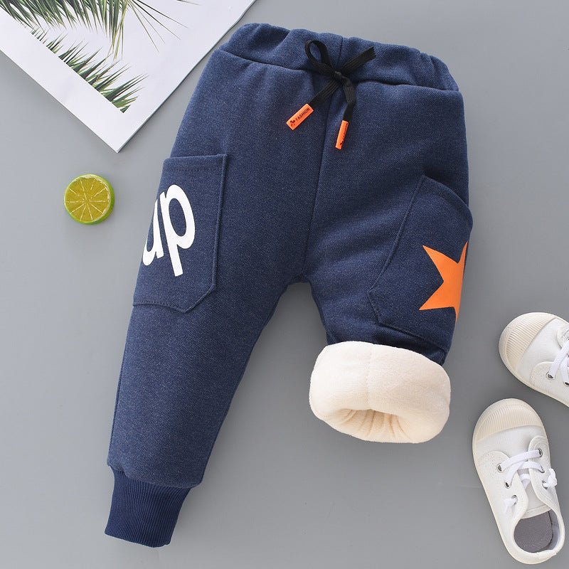 Fleece Padded Baby Warm Pants Girls Pants - Eshtree
