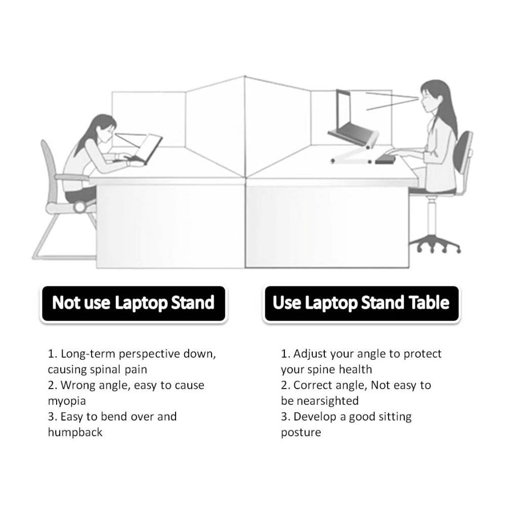 Foldable Laptop Stand Ergonomic Desk Tablet Holder - Eshtree