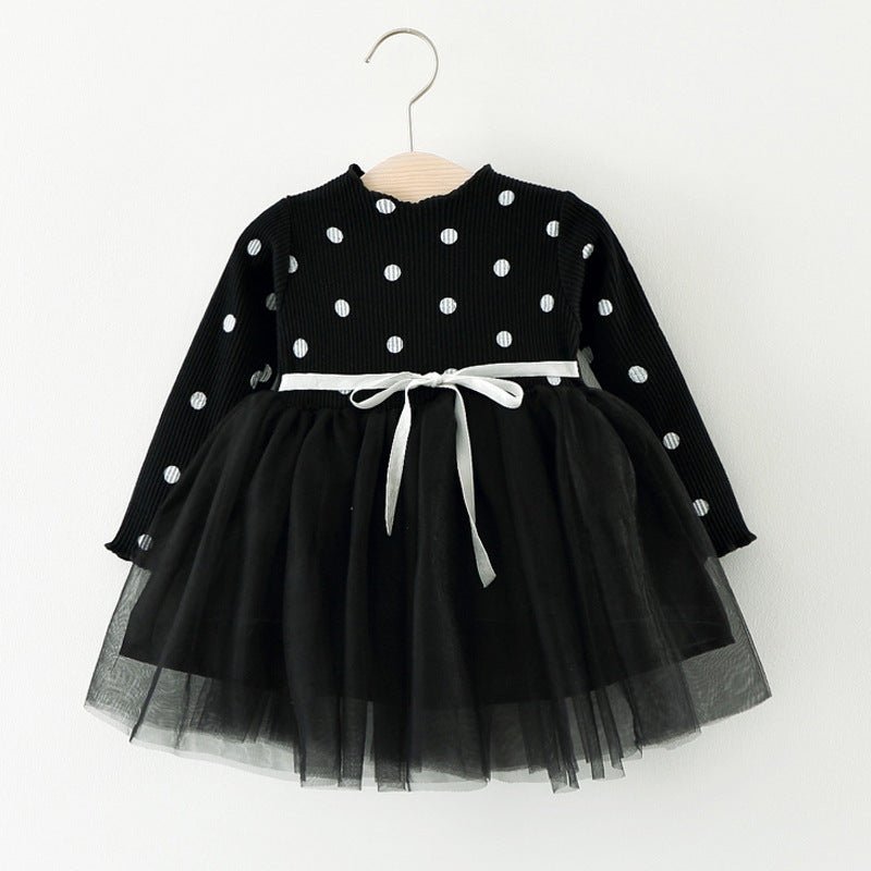 Foreign Children Years Of Foreign Trade Explosion Of Baby Cotton Long Sleeved Dress Korean Princess Dress Girls. - Eshtree
