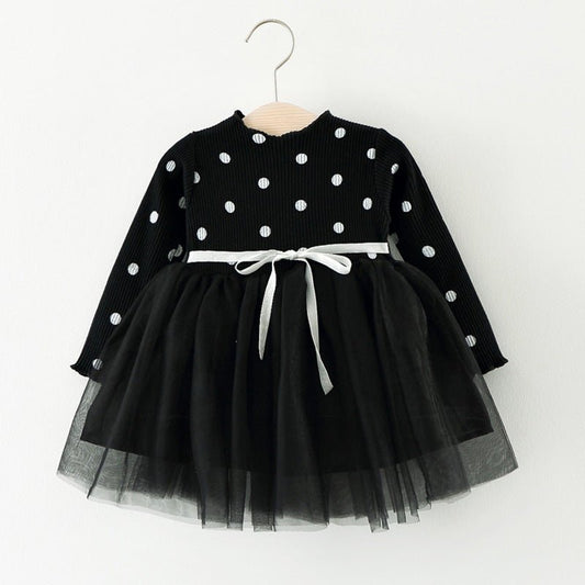 Foreign Children Years Of Foreign Trade Explosion Of Baby Cotton Long Sleeved Dress Korean Princess Dress Girls. - Eshtree