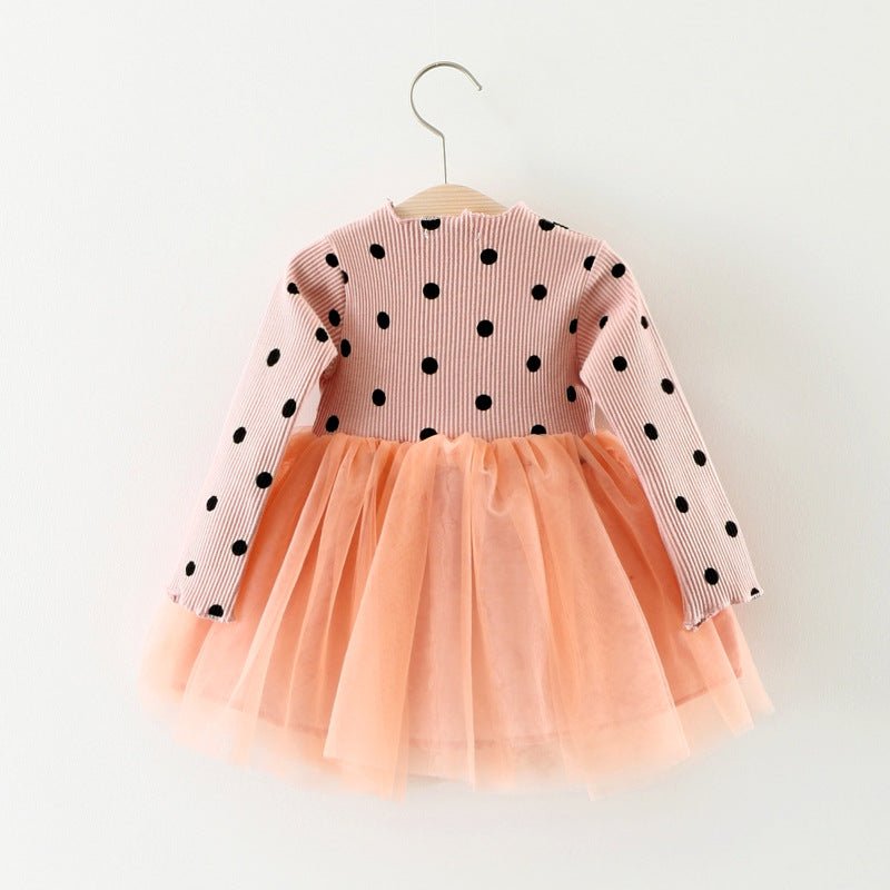 Foreign Children Years Of Foreign Trade Explosion Of Baby Cotton Long Sleeved Dress Korean Princess Dress Girls. - Eshtree