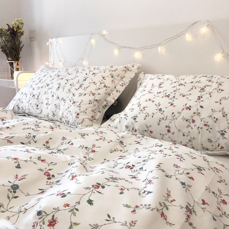 Four - piece set of small floral cotton bed - Eshtree
