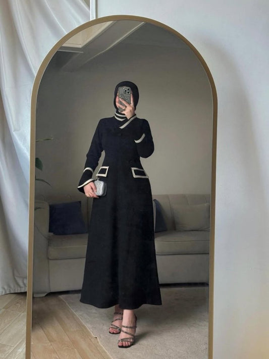 فستان فاخر بخامة الشمواه المستورد - Eshtree