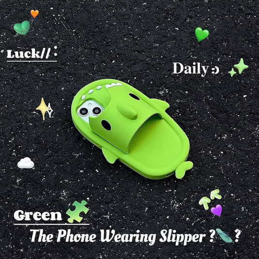Funny Shark Slipper Phone Case For Iphone 11 12 13 14 Pro Max Creative Soft Silicone Shockproof Protective Full Cover For Apple - Eshtree