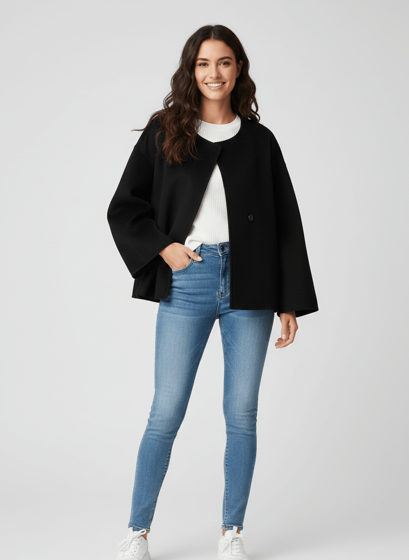 جاكيت جوخ حريمي تصميم شتوي شيك - Eshtree