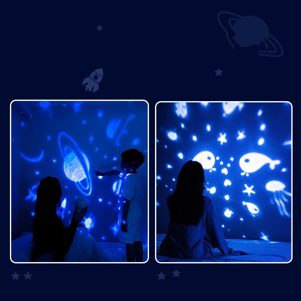 Galaxy Star Projector Starry Sky Night Light Astronaut Lamp Room Decr Gift Child Kids Baby Christmas Spaceman Projection - Eshtree