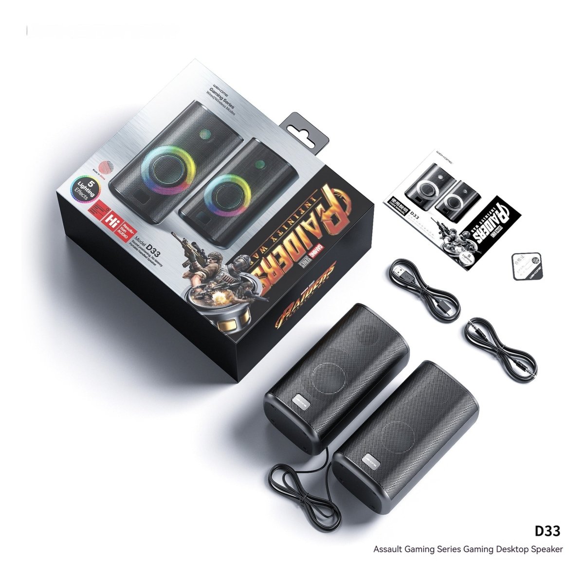 Game Colorful E - sports Desktop Bluetooth Speaker Dual Speaker Computer Stereo Speaker - Eshtree