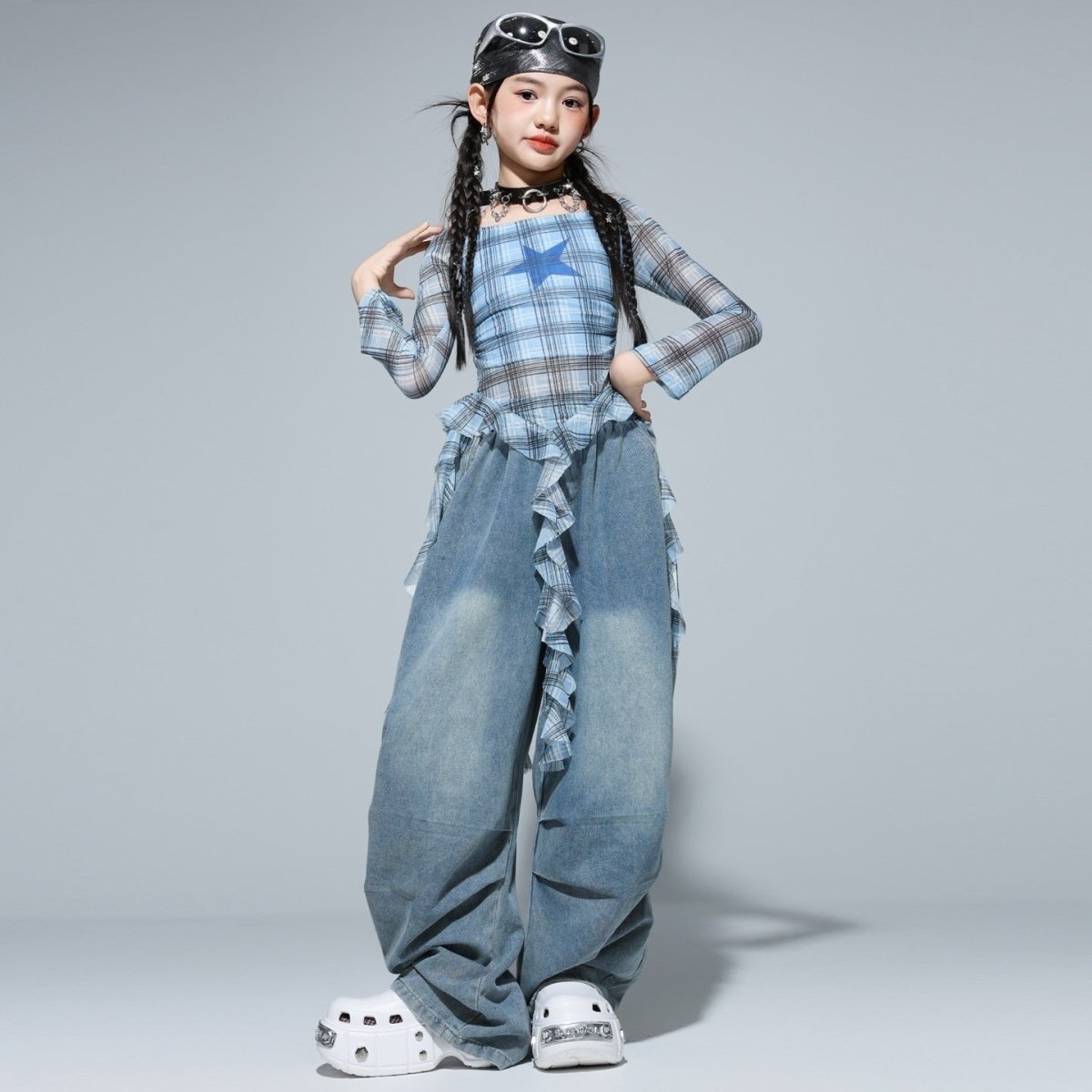 Girls Clothing Kids Hip - Hop Street Dance Trendy Outfit Set - Eshtree
