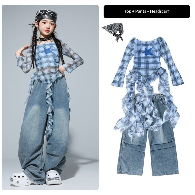 Girls Clothing Kids Hip - Hop Street Dance Trendy Outfit Set - Eshtree