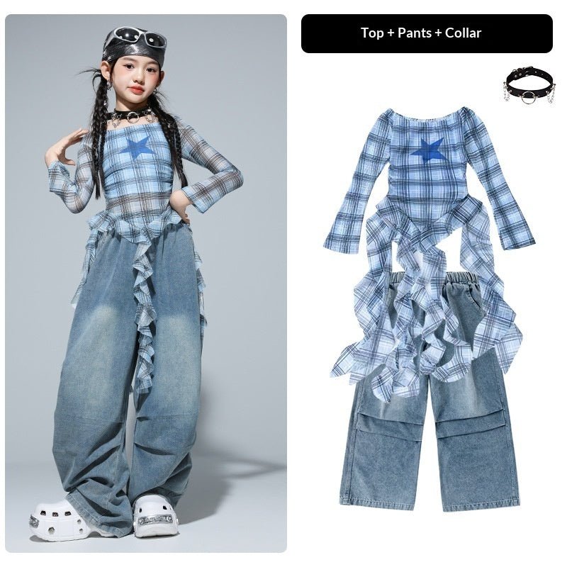 Girls Clothing Kids Hip - Hop Street Dance Trendy Outfit Set - Eshtree