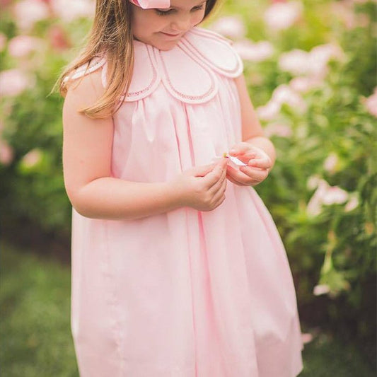 Girls' Cotton Children's Clothing Smocking Baby Princess Dress - Eshtree