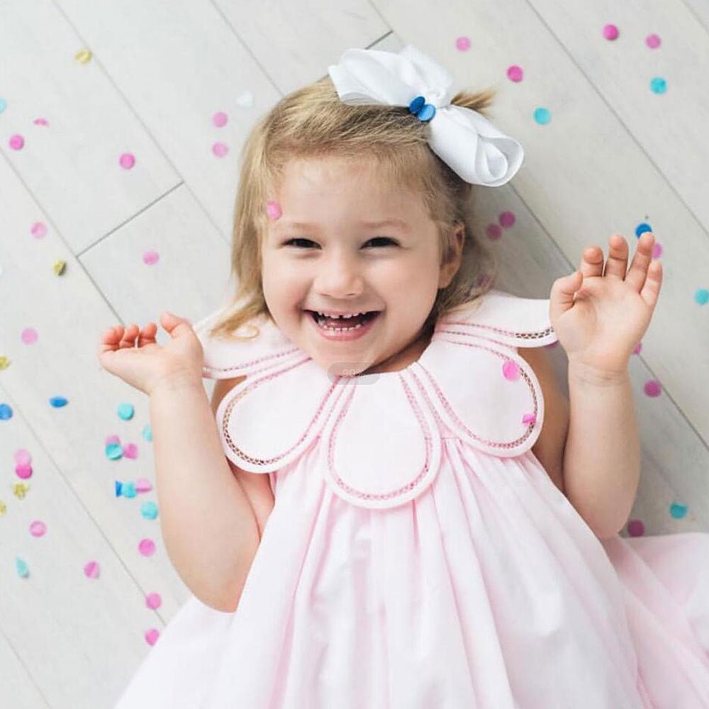 Girls' Cotton Children's Clothing Smocking Baby Princess Dress - Eshtree