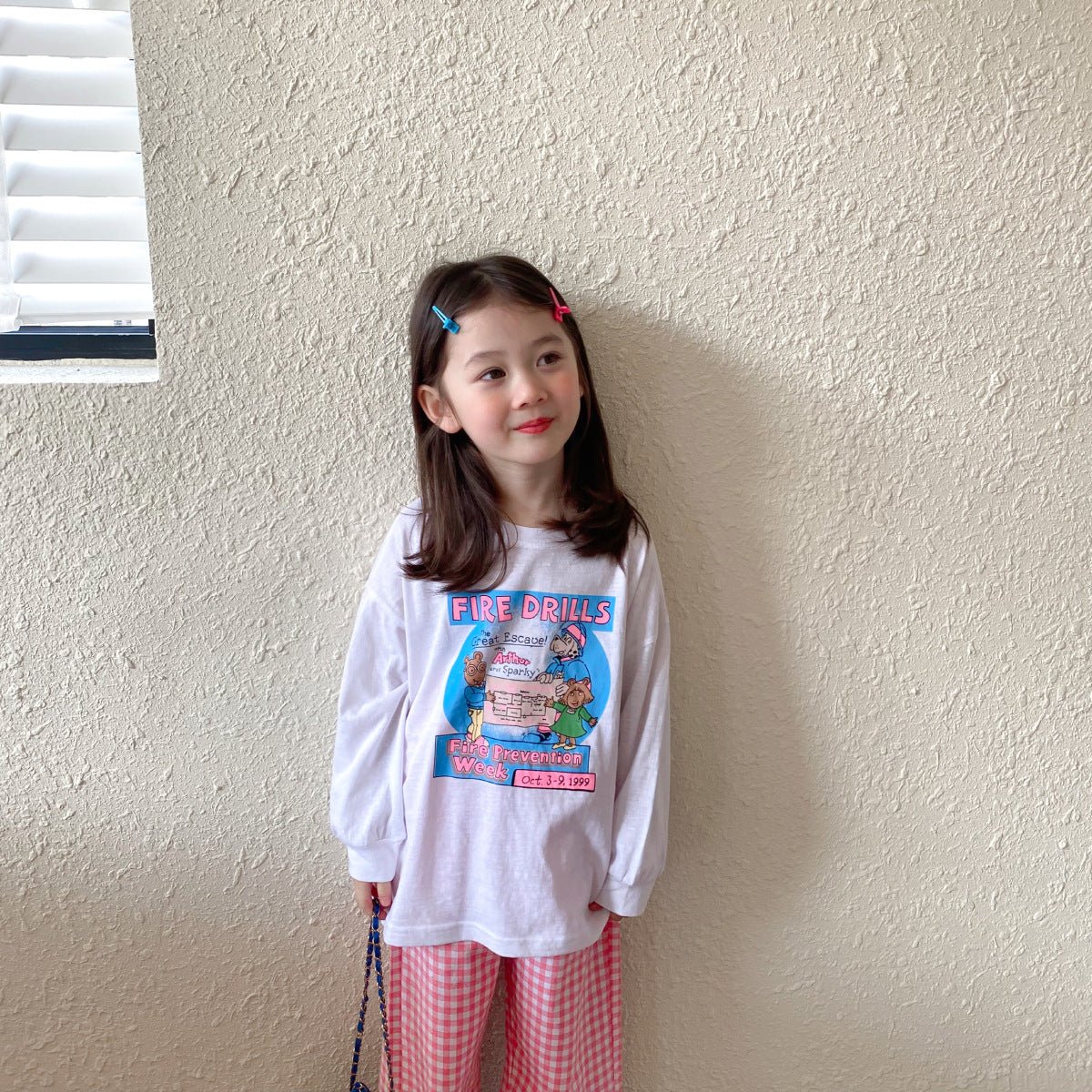 Girls Fashion Casual Cotton Plaid Pants - Eshtree