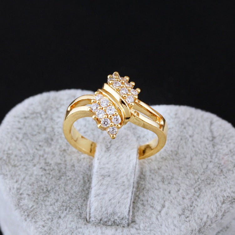 Girls Fashion Korean Fashion Zircon Ring - Eshtree