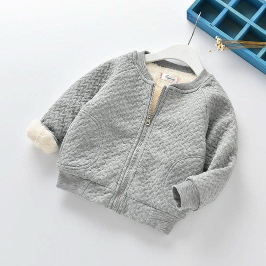 Girls Fleece - lined Thick Casual Jacket - Eshtree