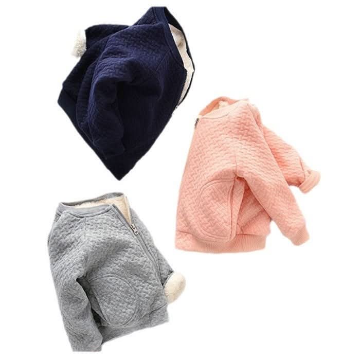 Girls Fleece - lined Thick Casual Jacket - Eshtree