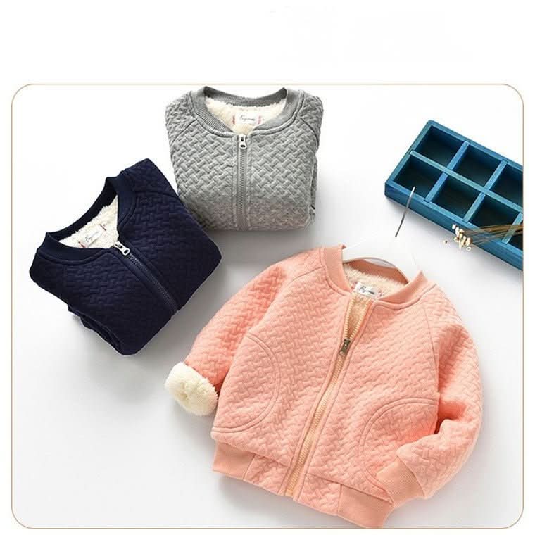 Girls Fleece - lined Thick Casual Jacket - Eshtree