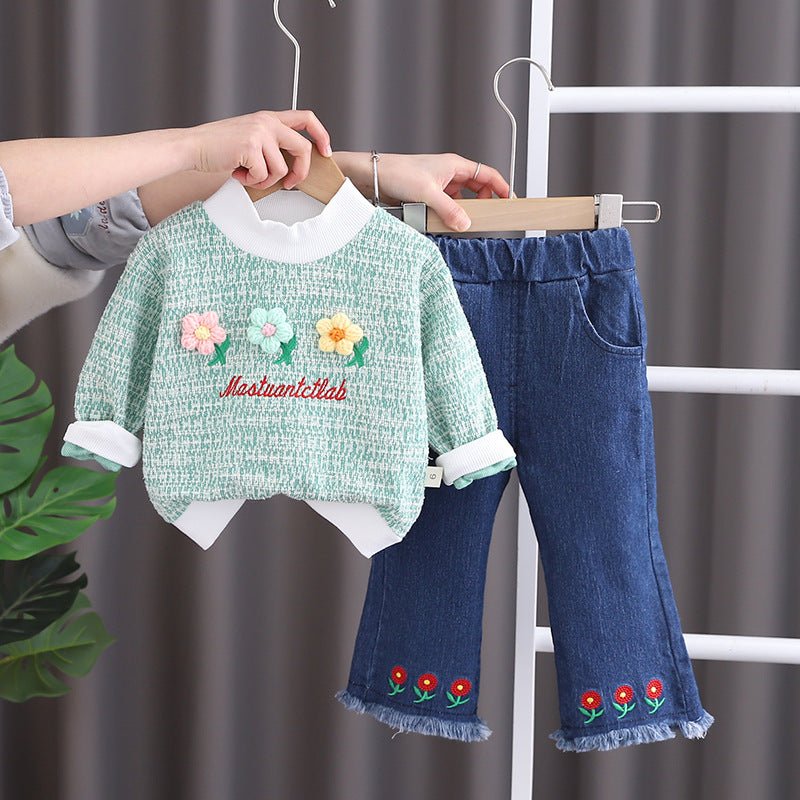 Girls' Long Sleeve Two - piece Pants - Eshtree