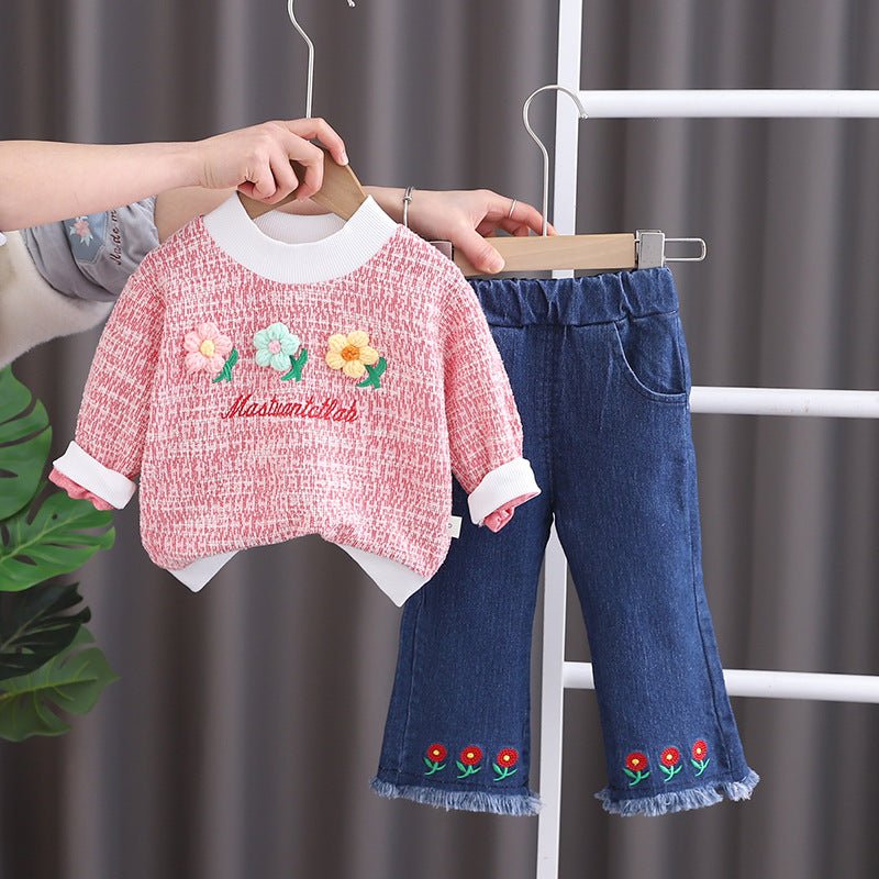 Girls' Long Sleeve Two - piece Pants - Eshtree